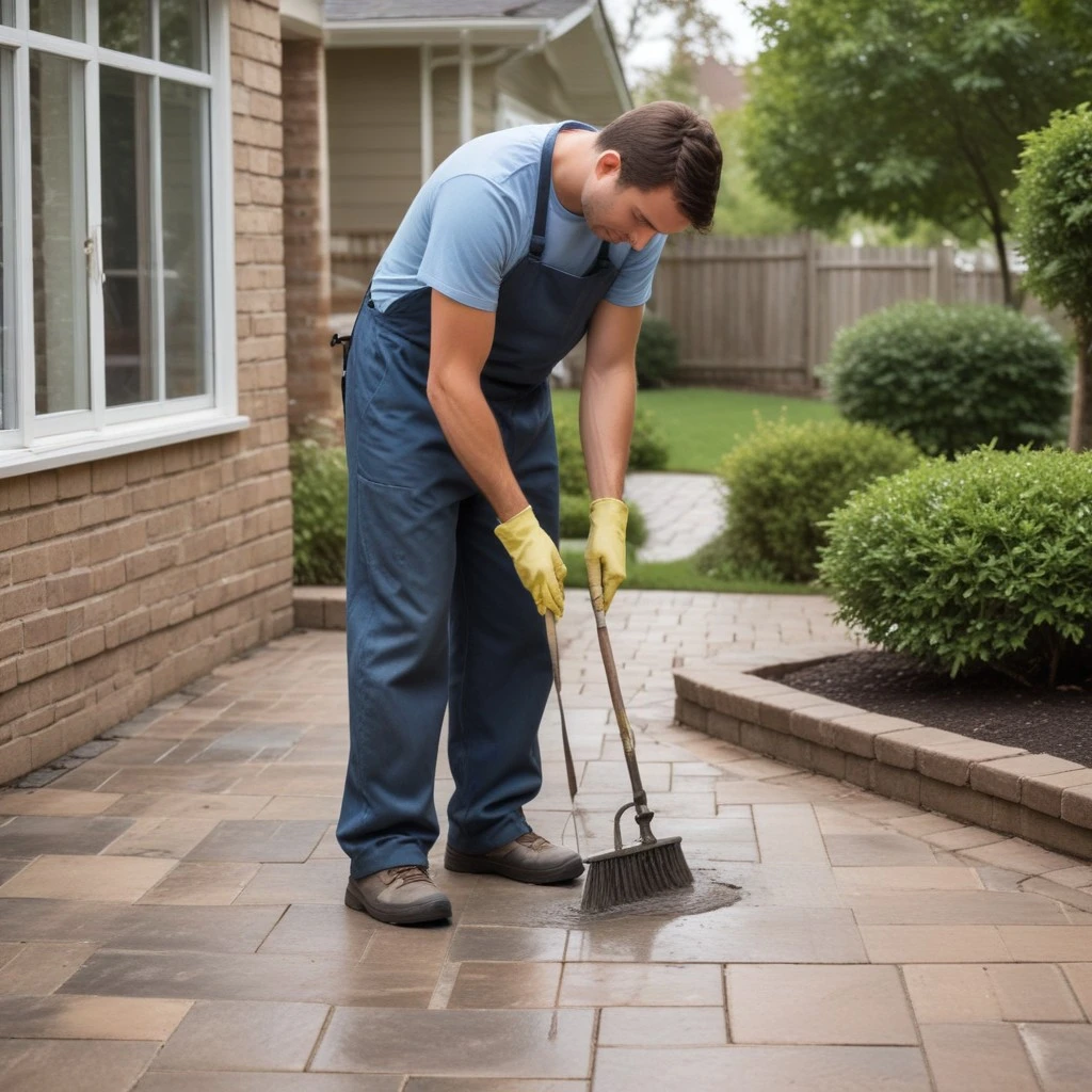 How to Clean Grease off Patio Pavers